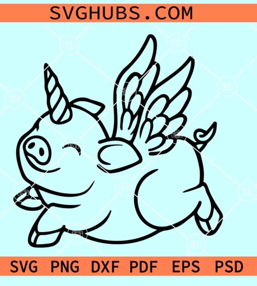 Flying Pigs SVG