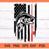 Distressed fishing flag svg
