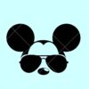 Mickey head sunglasses SVG