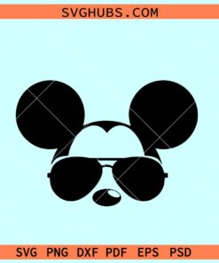 Mickey head sunglasses SVG