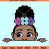 Peeking Afro Girl svg, Natural hair svg, Black woman SVG, Black Girl Magic SVG
