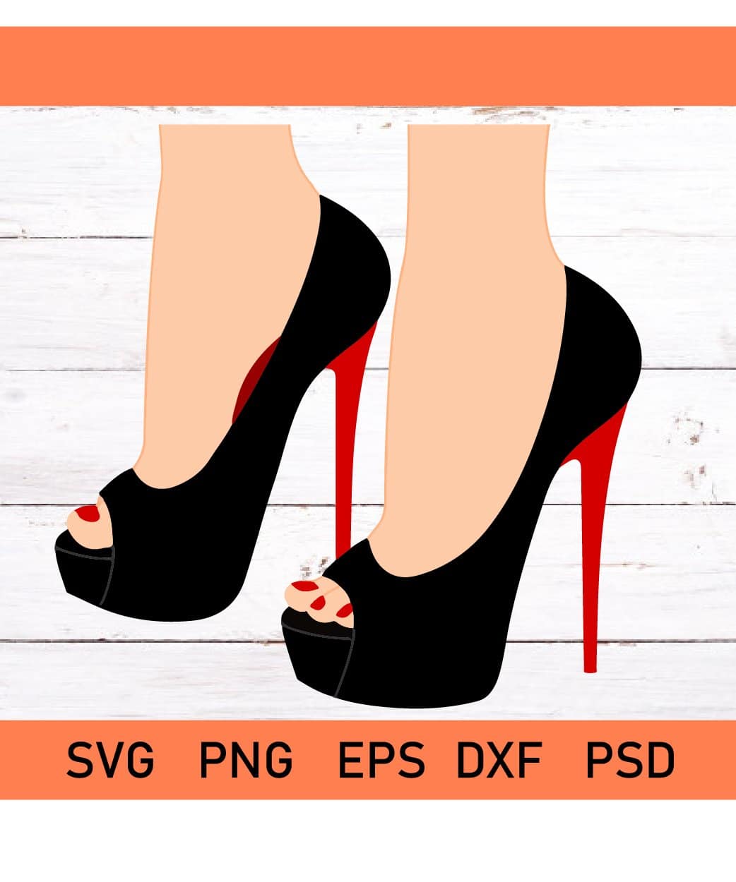 High Heels SVG Shoes Svg Sliletto Heel Svghigh Heels 