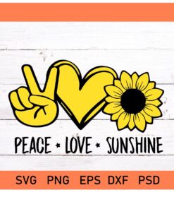 Peace love sunshine svg