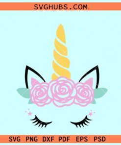 unicorn head svg