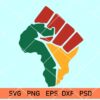 Fist Africa svg