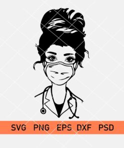 Doctor with Stethoscope svg