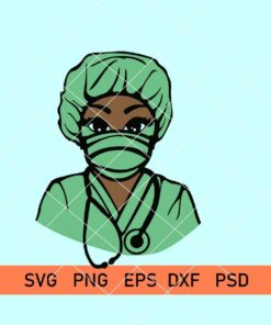 Doctor with mask and hat svg