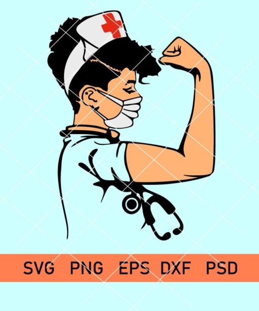 Nurse with Stethescope svg