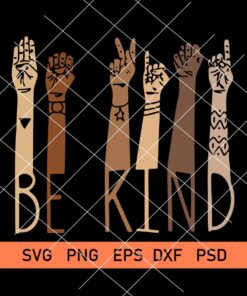 Be Kind Sign Language Svg