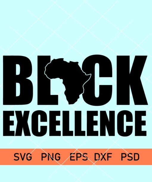 Black excellence svg