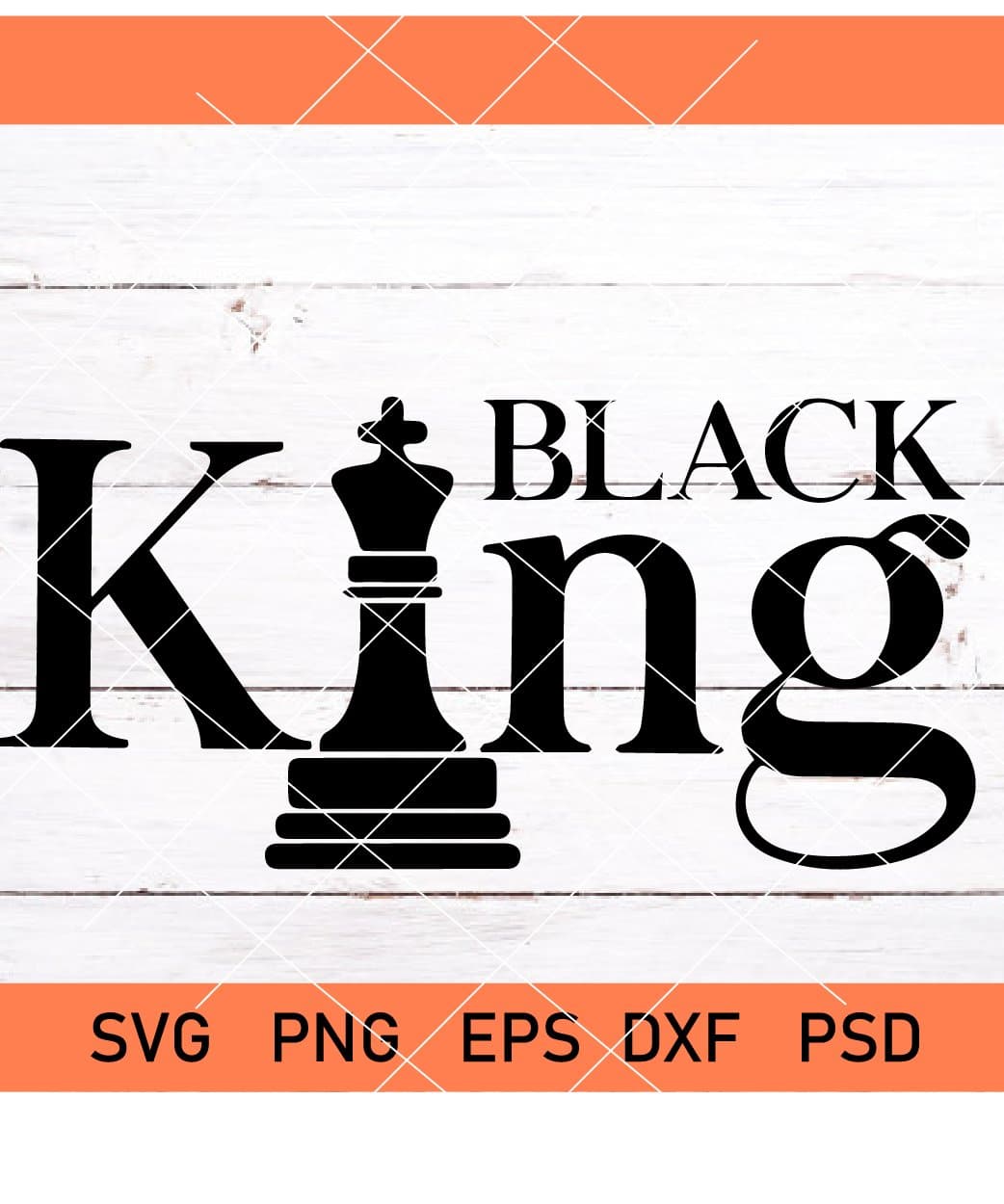 Black King svg, Chess piece, svg, png, eps, dxf, pdf