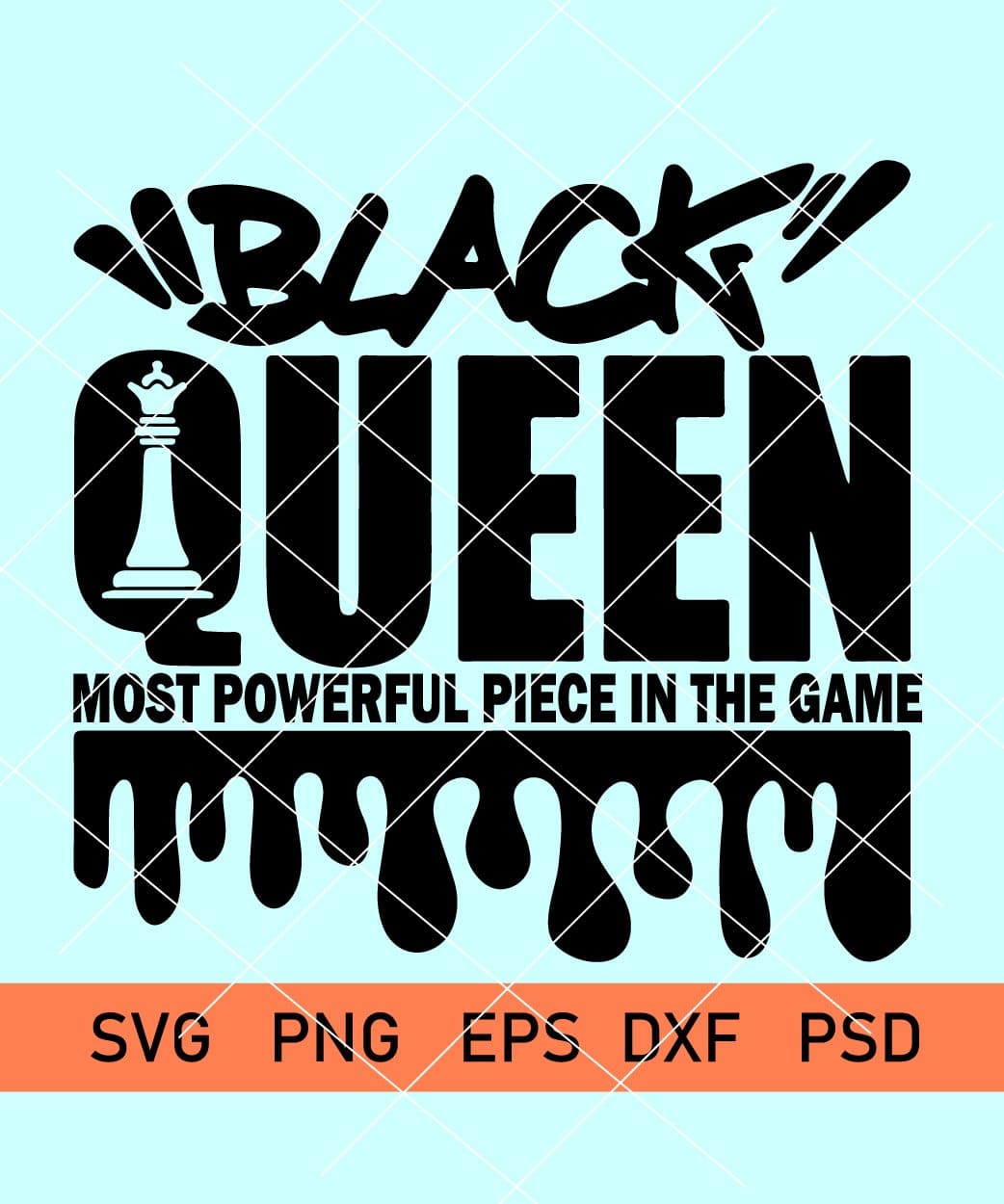 Queen and King Chess Pieces Svg Queen Svg King Svg Black 