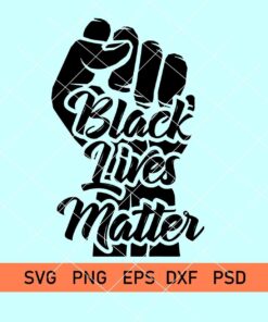 black lives matter fist svg