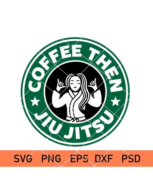 Coffee then jiu jitsu svg