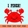 I Pinch Crab svg