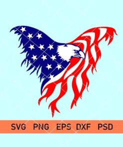 American Flag Eagle SVG