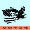 American flag with an eagle SVG