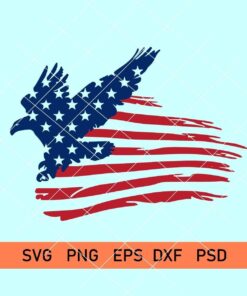 America Flag with eagle svg