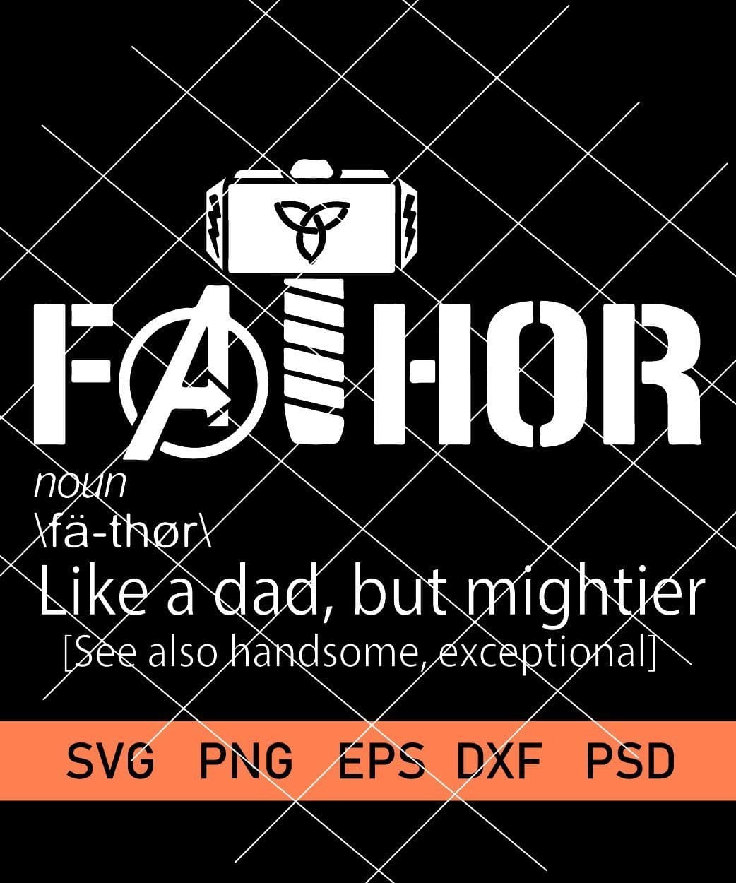Download Fathor Svg Like A Dad Just Way Cooler Svg Avengers Svg Superhero Svg Thor Svg Marvel Svg Svg Hubs