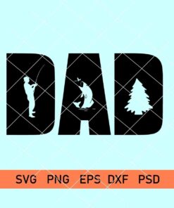 fishing dad svg