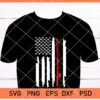 American flag fishing svg