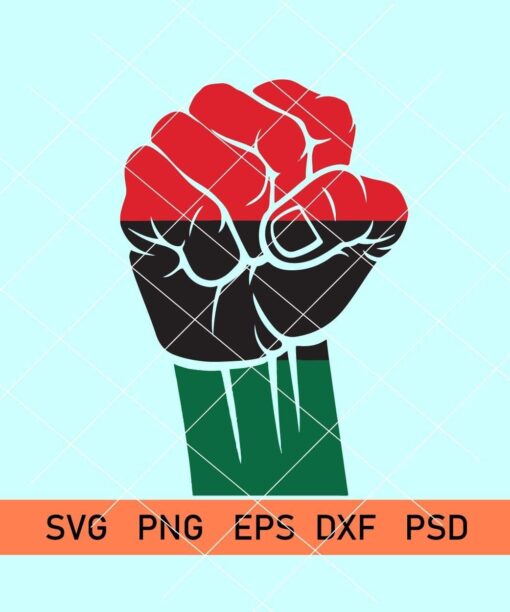 raised Fist blm svg