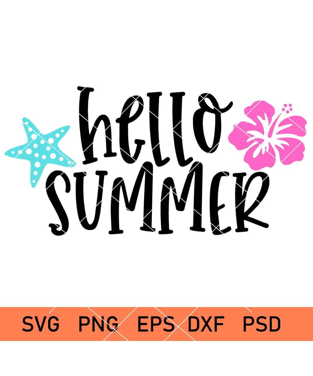Hello summer svg, Hello summer with hibiscus svg, Hello summer shirt