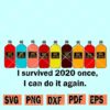 I Survived 2020 Once I Can Do It Again svg