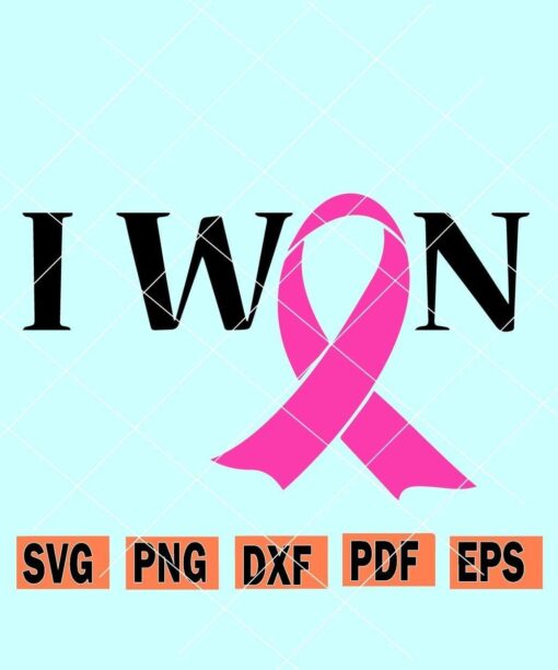 I won cancer svg