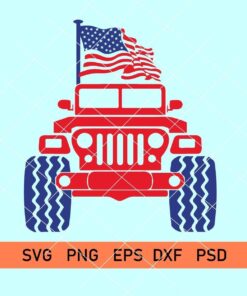 Jeep fourth of july svg