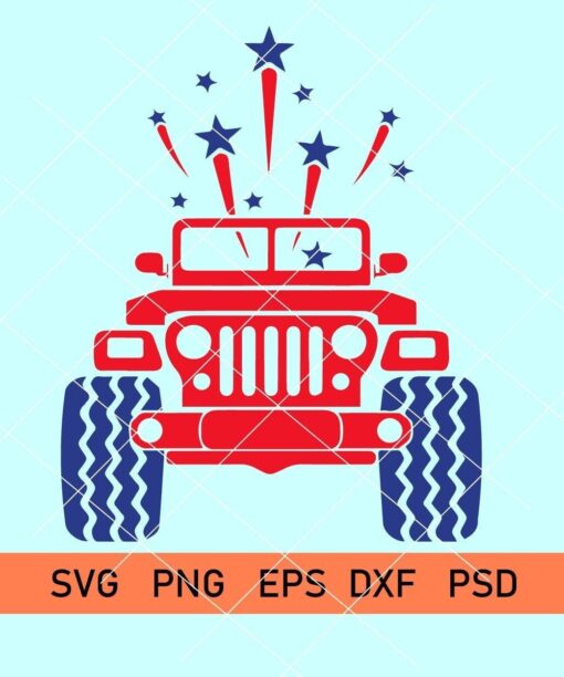 Jeep 4th of july svg