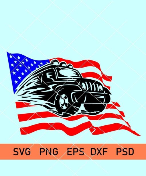 Jeep 4th of july svg