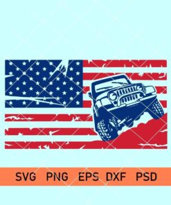 Jeep 4th of july svg