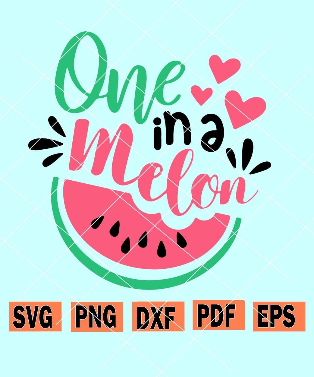 Download One In A Melon Svg Watermelon Svg Summer Svg Fruit Summertime Svg Watermelon Shirt Svg Hubs