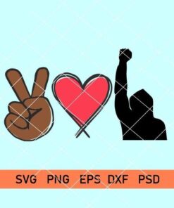 Peace love Justice svg