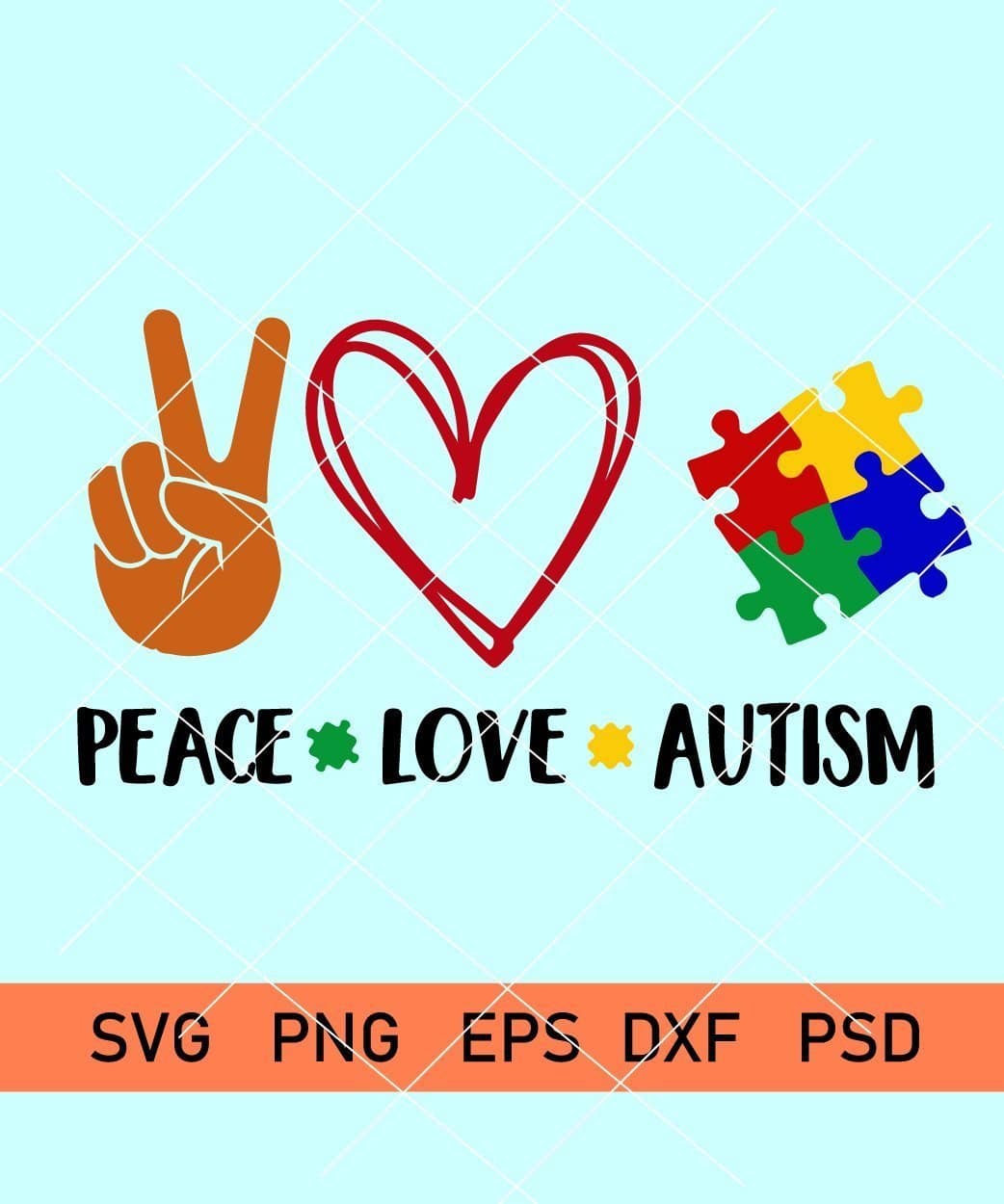 Autism Decal Svg