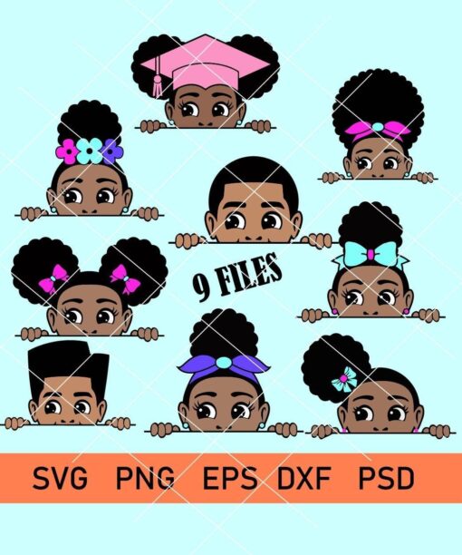 Peek a boo SVG bundle