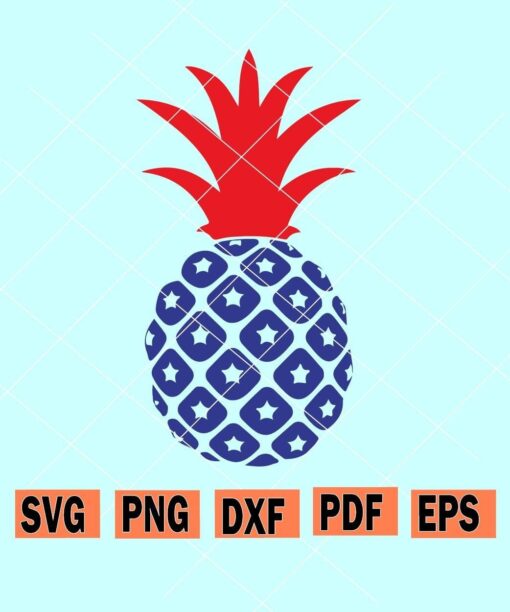 Patriotic Pineapple Svg