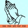Praying hands svg
