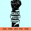 black lives matter fist svg