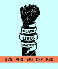 black lives matter fist svg