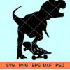 Dinosaur on Skateboard SVG