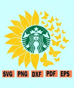 Starbucks sunflower svg