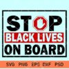 black lives on board svg