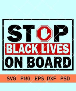 black lives on board svg