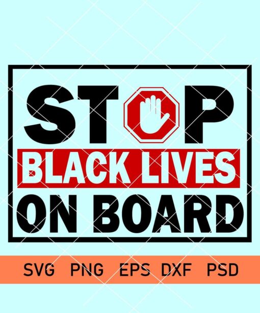 black lives on board svg