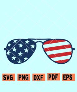 4th of july sunglasses svg