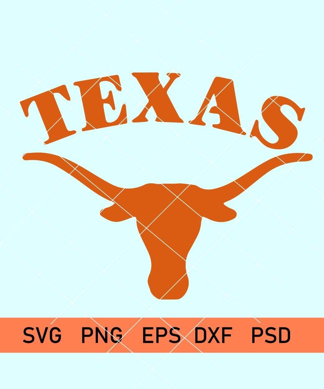 Texas Longhorn SVG File,Longhorn SVG,Monogram Frame SVG-Cutting File-Ve...