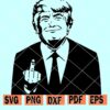 Trump middle finger svg