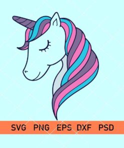 Unicorn head Svg